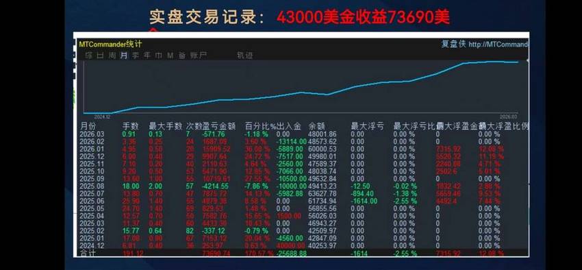 手工交易收益展示2